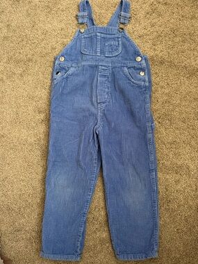 Vintage Kiks Blue Corduroy Kids Overalls